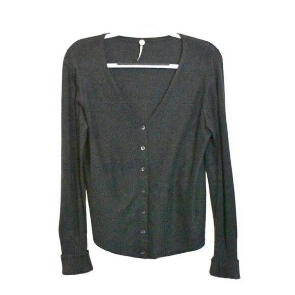 Margaret O'Leary Long Sleeve Button Down Cotton Cardigan Sweater Size L - Picture 1 of 12